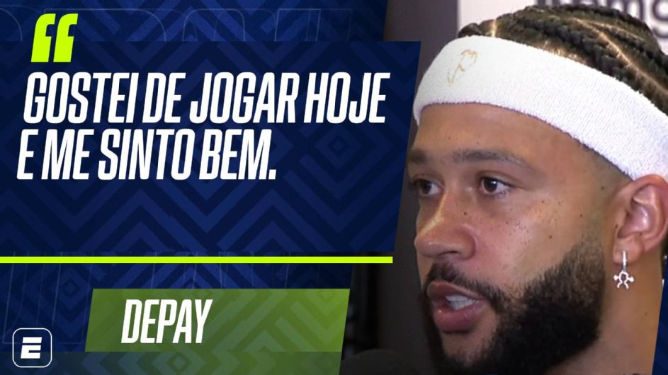 Memphis Depay diz o que falta para estar 100% fisicamente e celebra exibição ao vivo do Corinthians na Holanda: ‘Bom para o futebol’