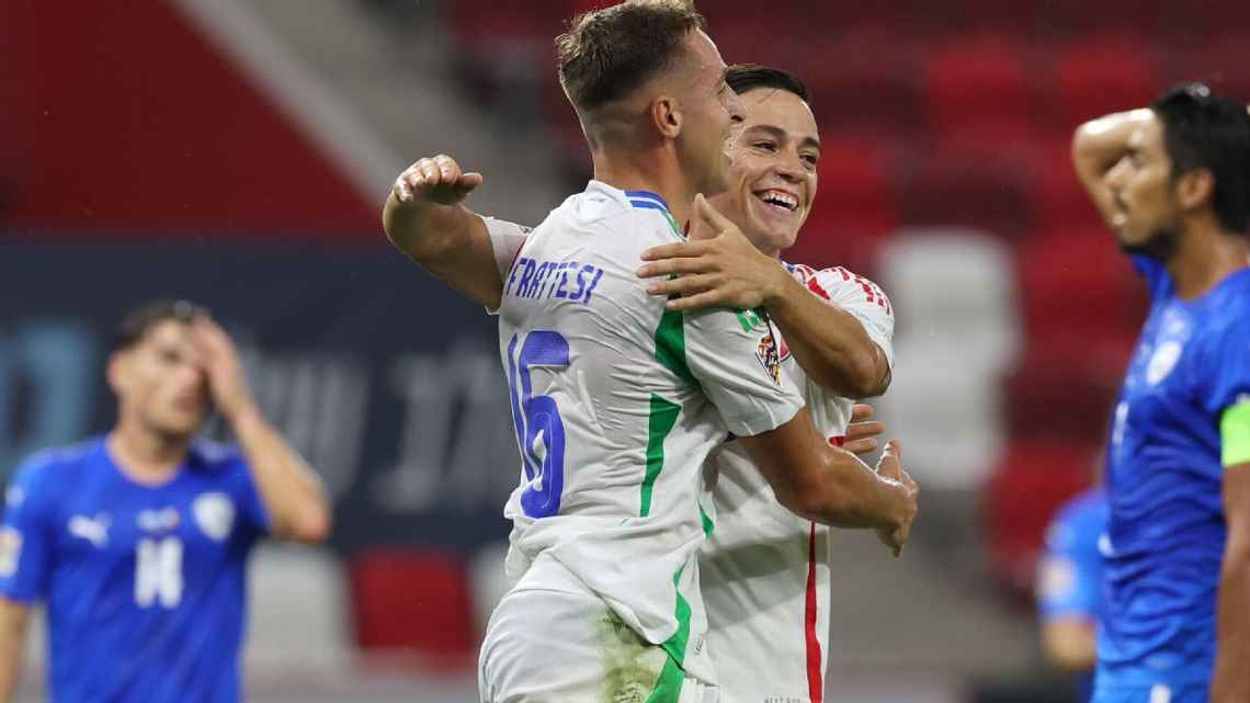 Itália vence Israel, segue 100% e vira líder isolada na Nations League