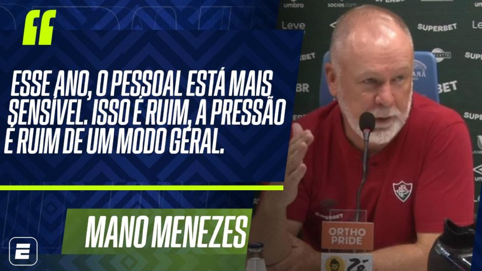 Mano explica ‘banana’ à torcida do Flu e vê arbitragem ‘sensível’ após pressão de Textor: ‘Quando surte efeito…’