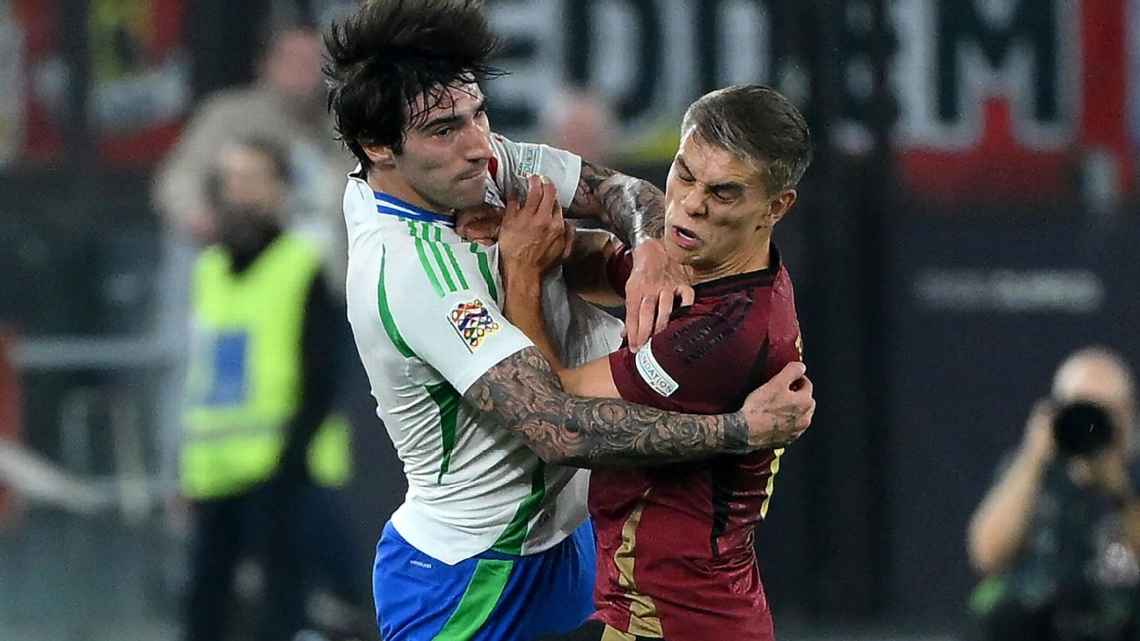Itália abre 2 a 0, mas Bélgica aproveita expulsão e busca empate em jogaço na Nations League
