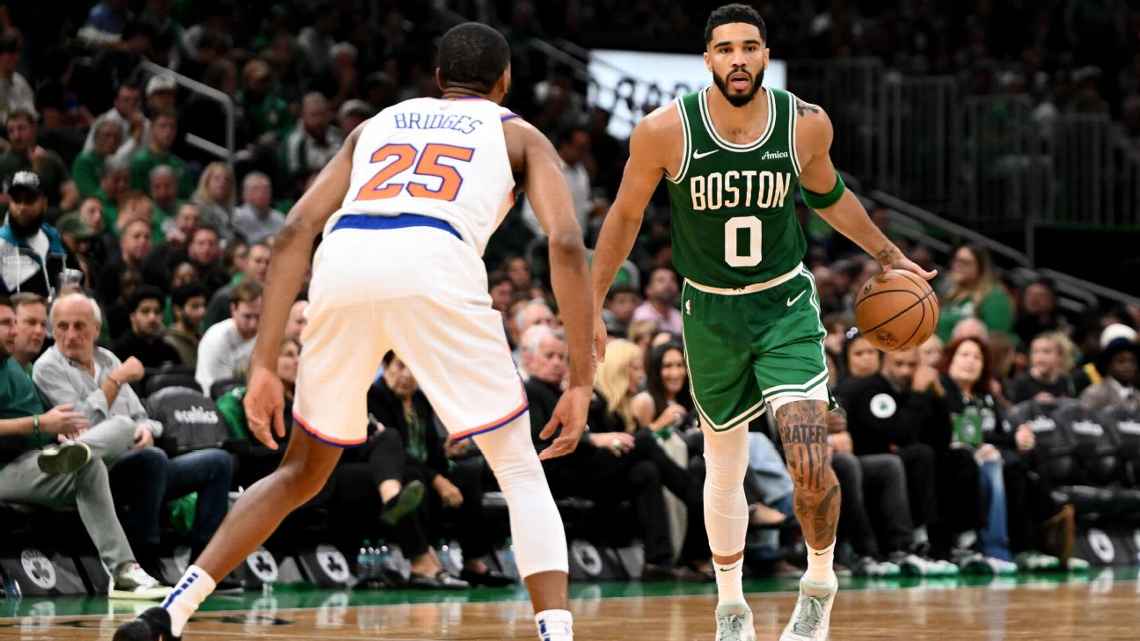 Celtics estreiam na NBA com passeio sobre os Knicks e recital de Tatum