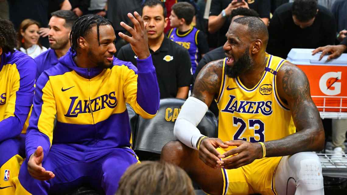 LeBron diz que Bronny lida com pressão na NBA ‘melhor do que ele lidaria’: ‘Não sei se aguentaria’