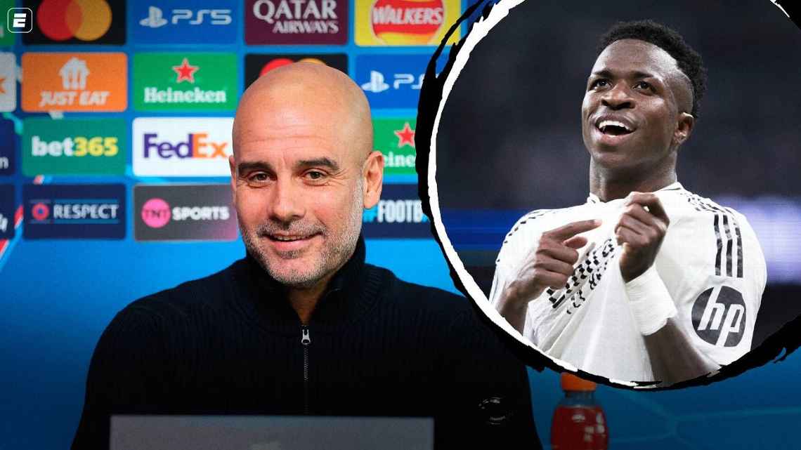 Guardiola diz que Vinicius Jr. Bola de Ouro ‘era mais do que merecido’ e minimiza prêmio: ‘No final, não é importante’