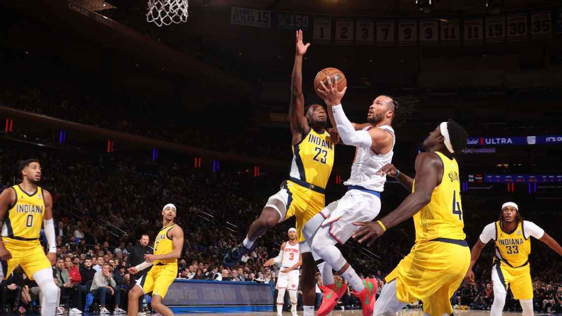 Brunson e Towns brilham, Knicks amassam Pacers e vencem a primeira partida na NBA