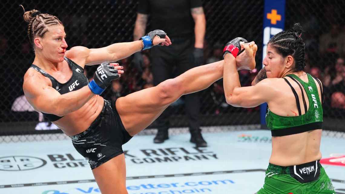 Brasileira deixa galo na testa e dá muito trabalho, mas perde para Kayla Harrison no UFC 307