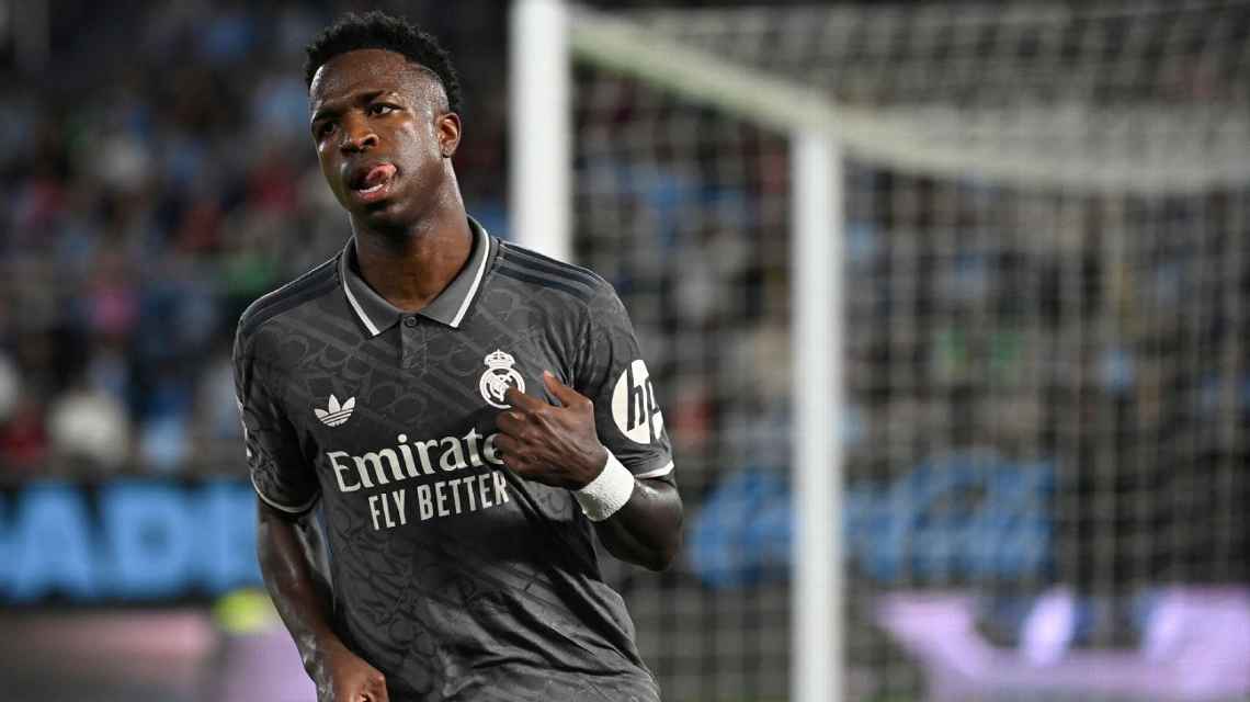 Vinicius Jr. decide com golaço, Real Madrid vence Celta e segue caça ao líder Barcelona em LALIGA