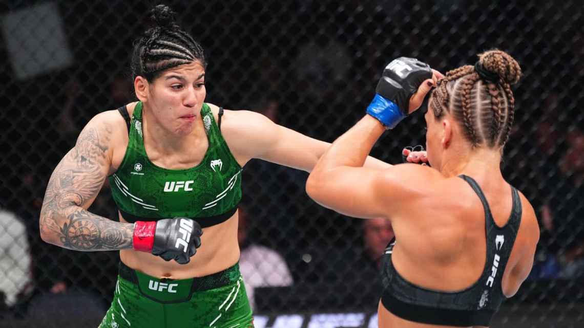 ‘Você é a 1ª que me fez sangrar’: grande promessa a estrela do UFC reverencia brasileira