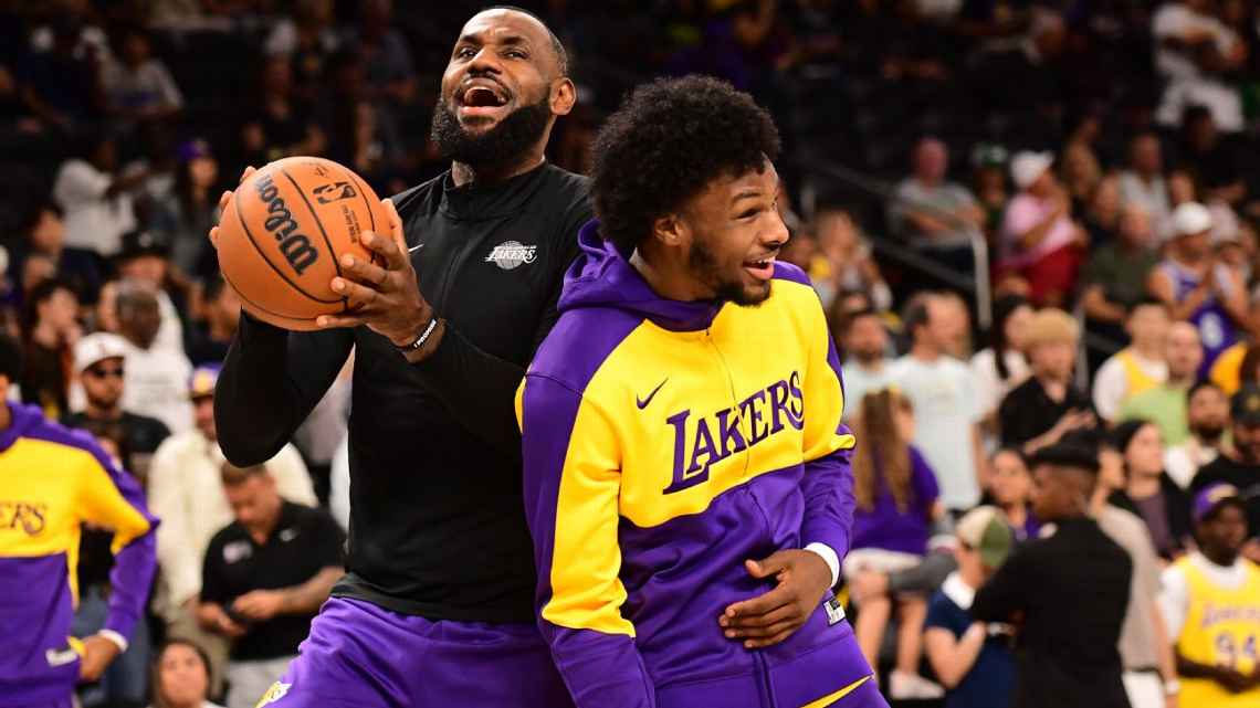 LeBron torna real parceria com filho Bronny na NBA: ‘Isso é Matrix ou algo parecido?’