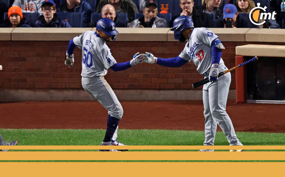 ¡Demoledor! Dodgers aplasta a Mets y se pone a una victoria de la Serie Mundial