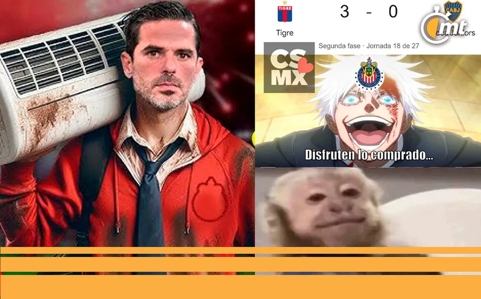 Memes: Gago fue goleado en su debut como DT de Boca y los de Chivas celebran al doble