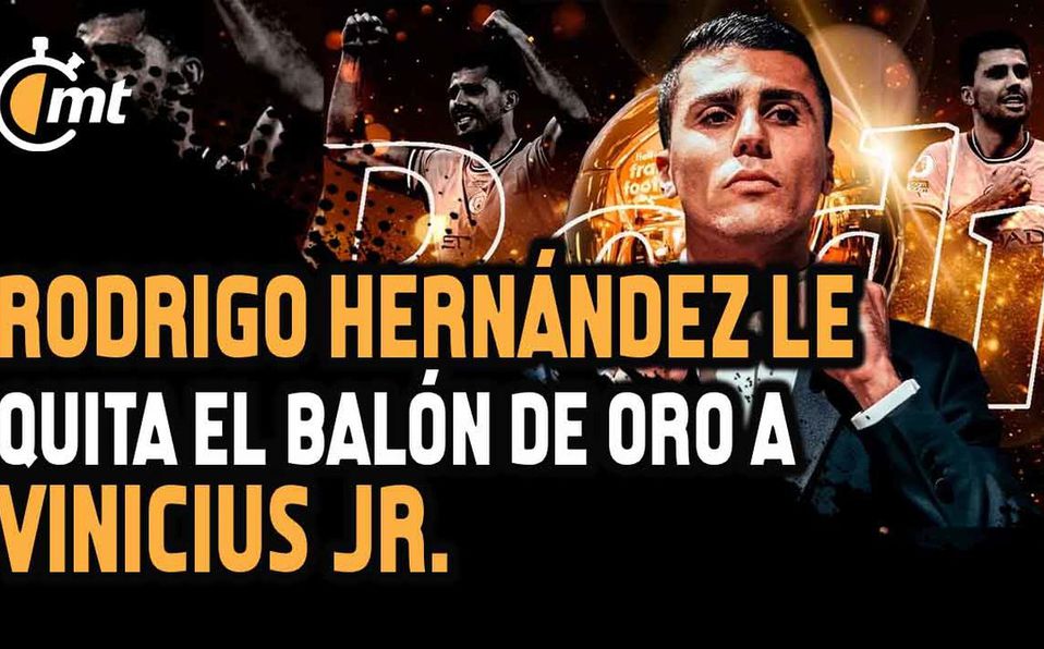 Rodrigo Hernández gana el Balón de Oro 2024; supera a Vinicius