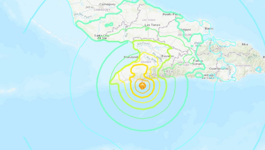 Terremoto de 6,8 grados se registra al sur de Cuba