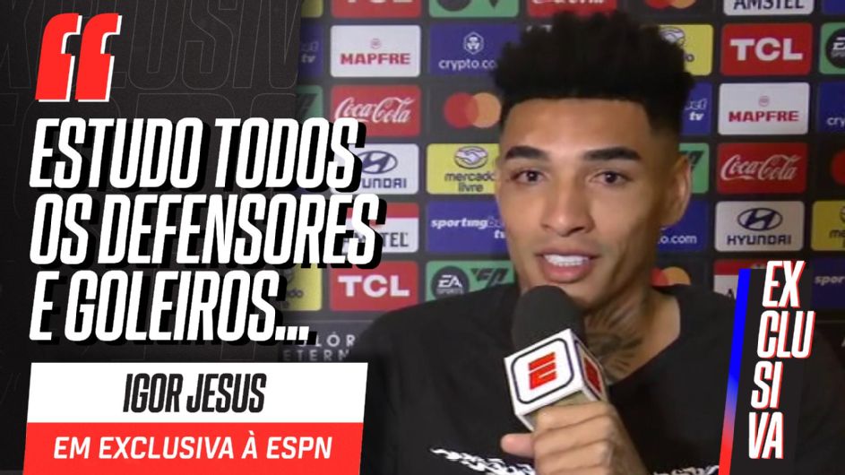 Igor Jesus revela como estuda goleiros e zagueiros rivais e exalta vitória sobre Palmeiras antes da final da Libertadores: ‘Fez total diferença’