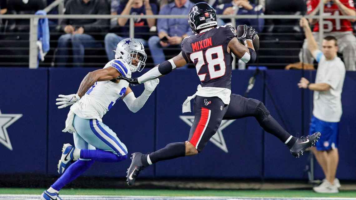 Com hat-trick de Joe Mixon, Houston Texans vence Dallas Cowboys no Monday Night Football