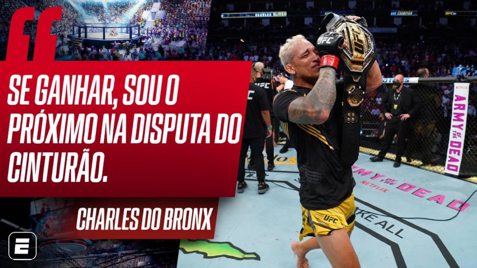 Charles do Bronx ainda sonha com cinturão do peso leve no UFC: ‘Se ganhar do Chandler, sou o próximo’