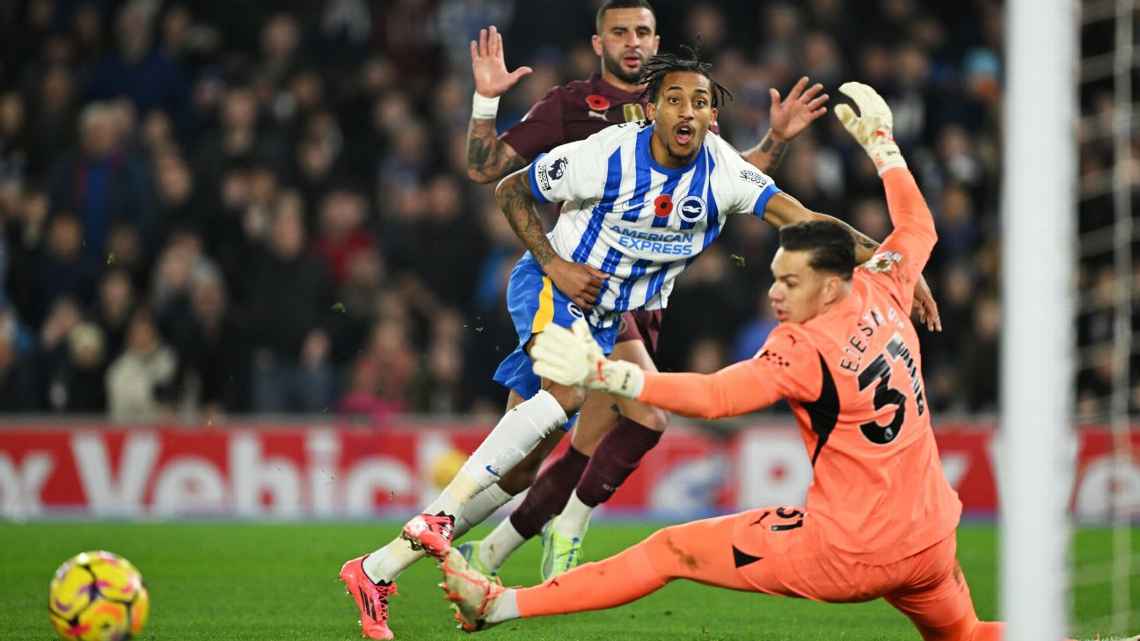 João Pedro arrebenta, City leva virada do Brighton, chega à 4ª derrota seguida e afunda em crise