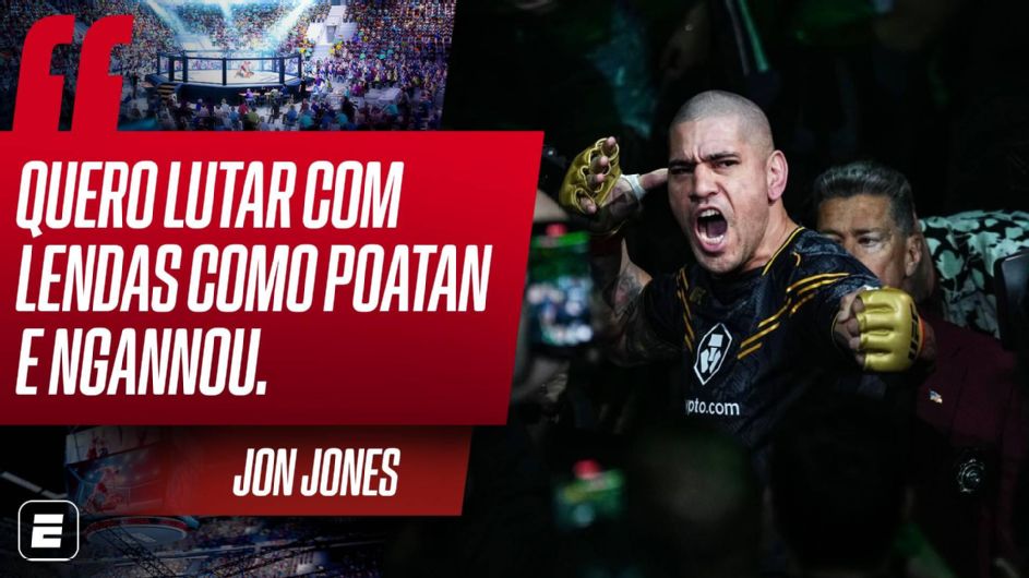 Fugindo de Aspinall? Jon Jones diz que quer enfrentar ‘lendas como Poatan e Ngannou’