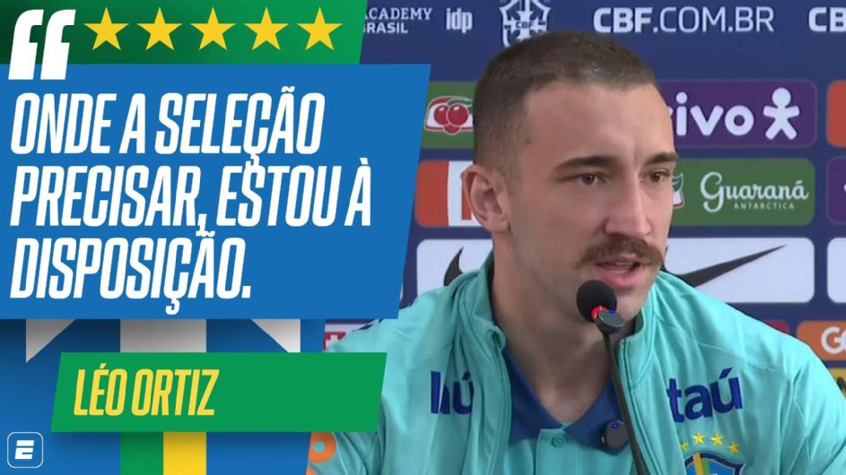 Zagueiro ou volante? Léo Ortiz diz onde se vê na seleção e como experiência no Flamengo pode ajudar Dorival