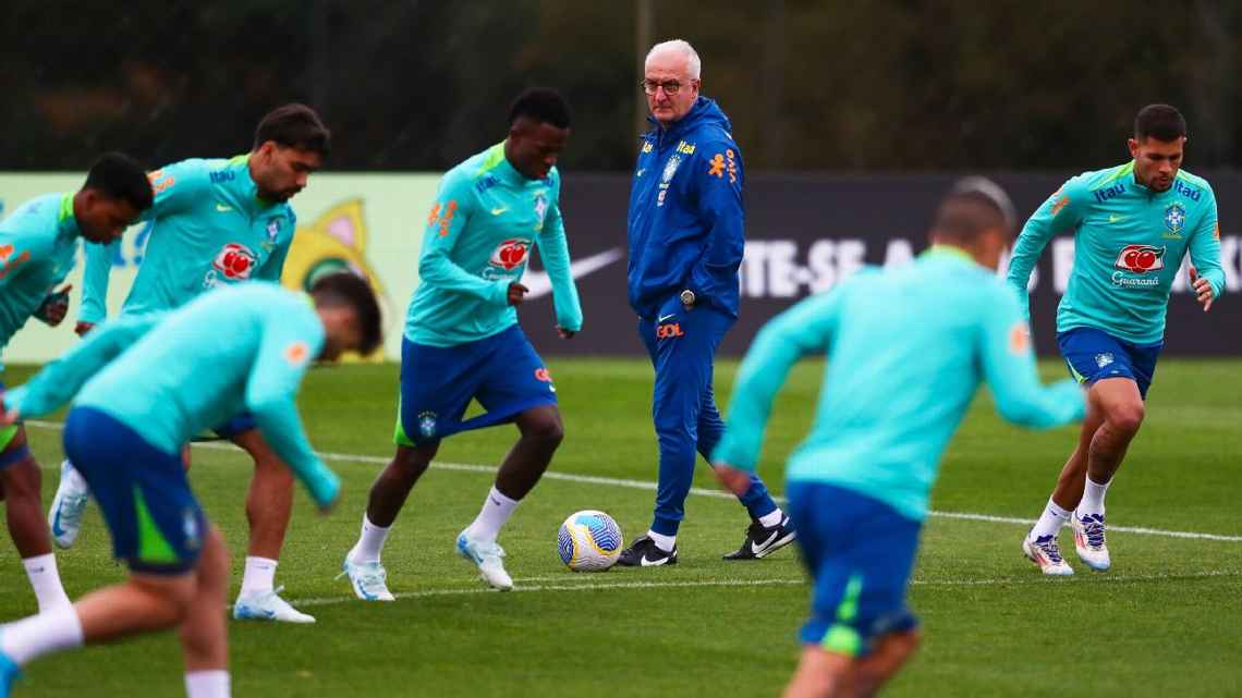 Dorival confirma escalação do Brasil para jogo contra a Venezuela: ‘Não tive dúvidas’