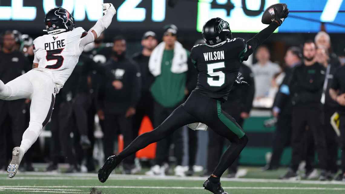 Garrett Wilson brilha, Davante Adams marca primeiro touchdown, e New York Jets vence Houston Texans