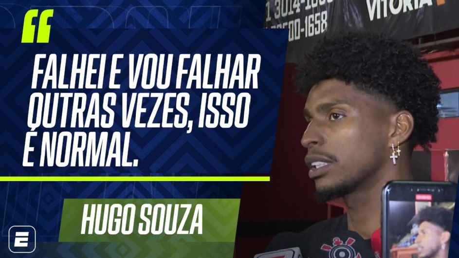 Hugo Souza vê falha como ‘normal’ e responde sobre interesse do Grupo City: ‘Focado em ajudar Corinthians’