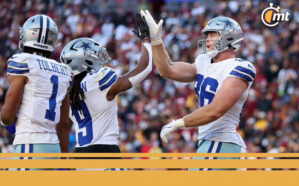 Dallas Cowboys resucita en la NFL y le ganan de visita a los Commanders