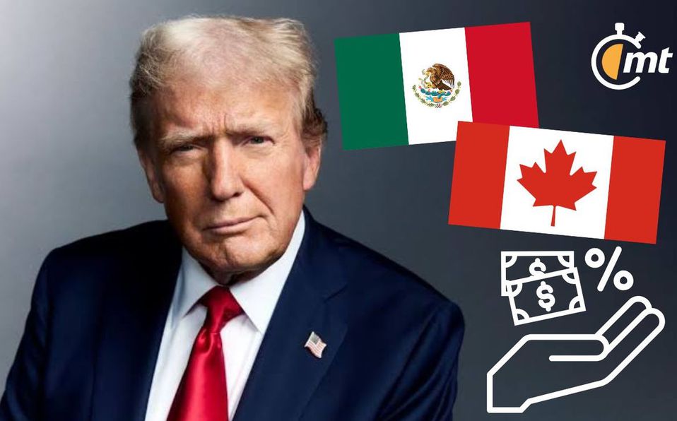 Donald Trump reafirma AMENAZA contra México y Canadá con aranceles del 25%; esto dijo