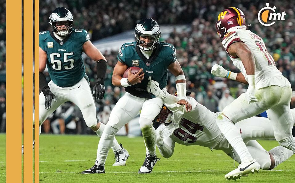 Eagles se sostienen de un gran Saquon Barkley y vencen a los Commanders