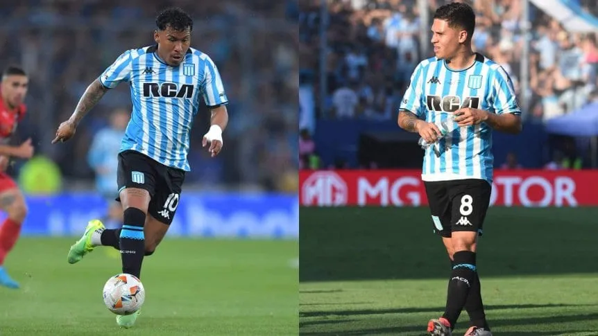 Juanfer Quintero y Roger Martínez serán baja en Racing para los próximos dos partidos