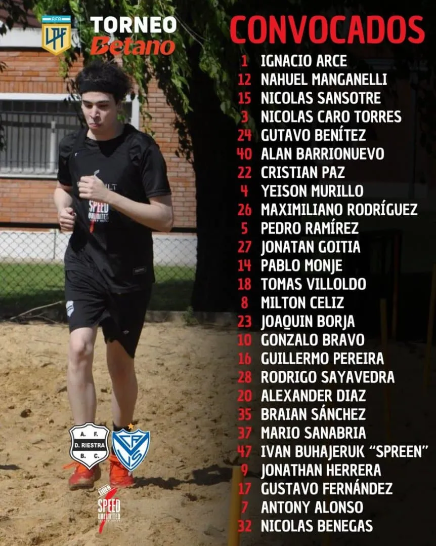 El streamer Spreen, concentrado en Riestra para recibir a Vélez