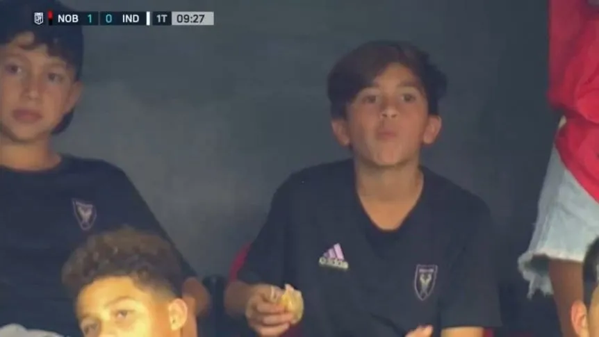 Thiago Messi, presente en el triunfo de Newell’s sobre Independiente