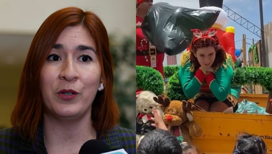 VIDEO – Catalina Pérez se defiende de duras críticas por lanzar dulces en actividad navideña: “En ningún caso me parece denigrante”