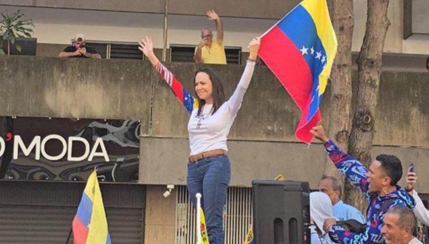 Confirman detención de María Corina Machado tras asistir a manifestación opositora en Venezuela