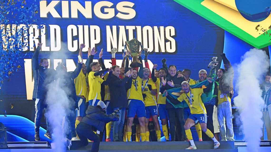 Kelvin dá show, e Brasil é campeão da Kings League em cima da Colômbia sob olhares de Jake Paul e Piqué