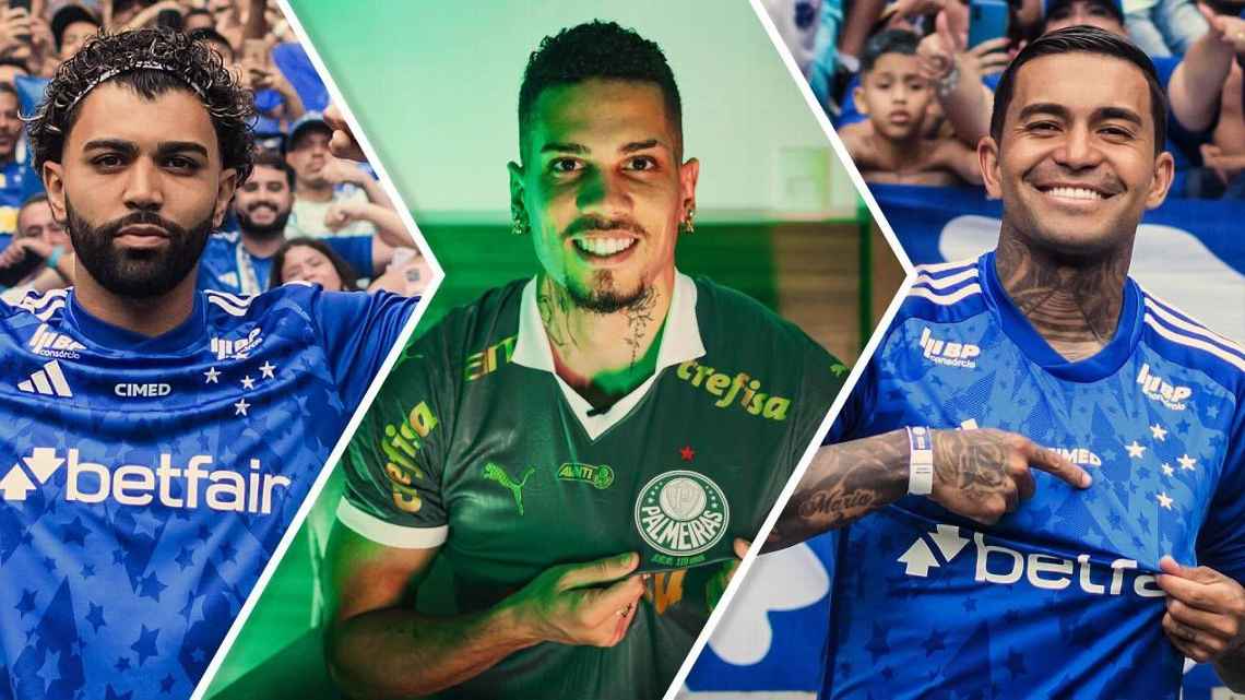 Só um acima do Cruzeiro e 6 ‘zerados’: veja quem mais contratou até agora no Brasil