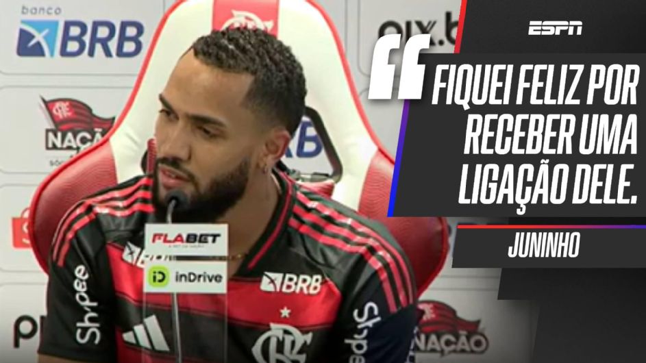 Juninho fala em substituir Gabigol no Flamengo e brinca com reação ao receber proposta: ‘Não estava acreditando’