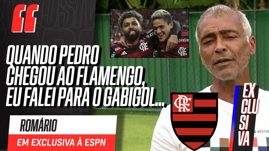 Romário lembra alerta que fez a Gabigol após chegada de Pedro ao Flamengo: ‘Pergunta a ele se não falei isso’