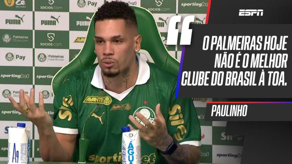 Paulinho diz que organização do Palmeiras está acima de tudo que viu na Europa: ‘Não é o maior clube do Brasil à toa’