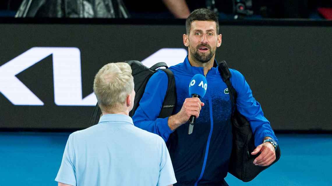 Djokovic explica por que recusou entrevista em atitude que terminou em vaias no Australian Open