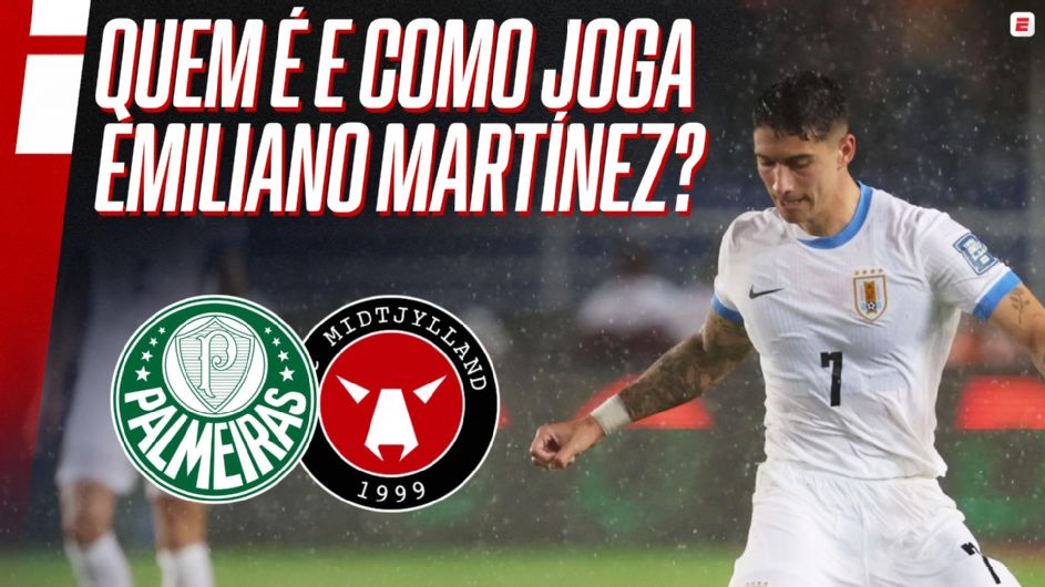 Palmeiras encaminha a contratação do volante Emiliano Martínez, do Midtjylland