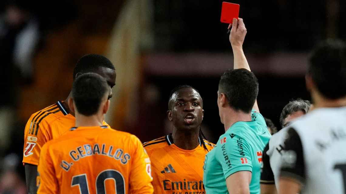 Vinicius Jr. recebe punição e desfalcará Real Madrid em dois jogos de LALIGA