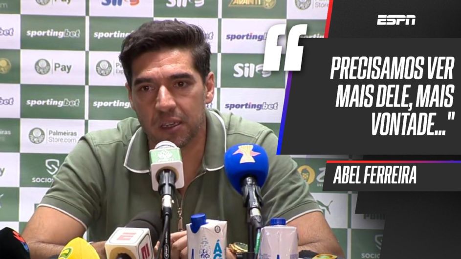 Abel faz crítica fortíssima a Flaco López, pede ‘mais vontade’ e diz que Palmeiras ‘precisa’ de novo camisa 9