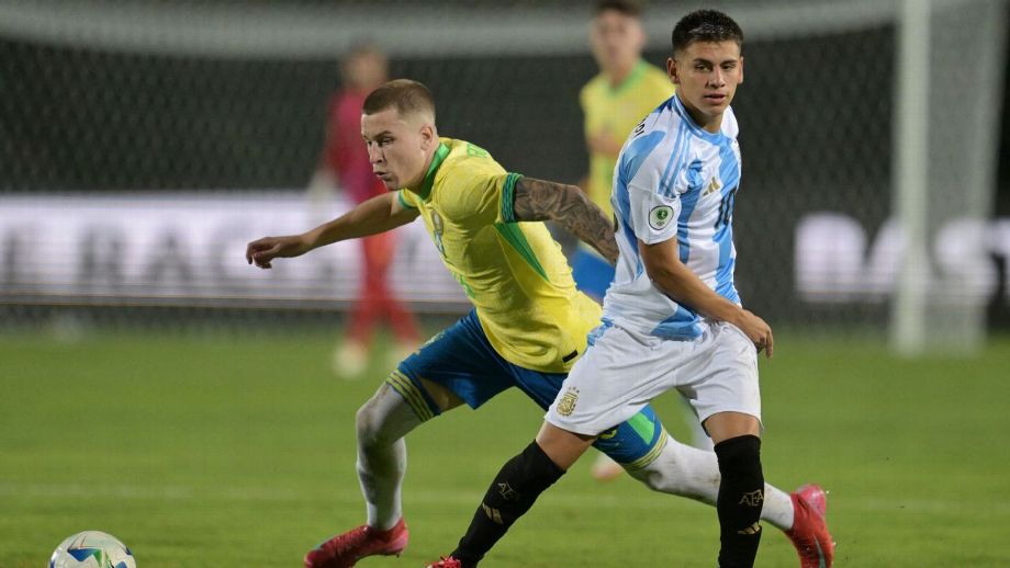 Meia do City dá show, e Argentina faz 6 a 0 no Brasil na estreia do Sul-Americano Sub-20