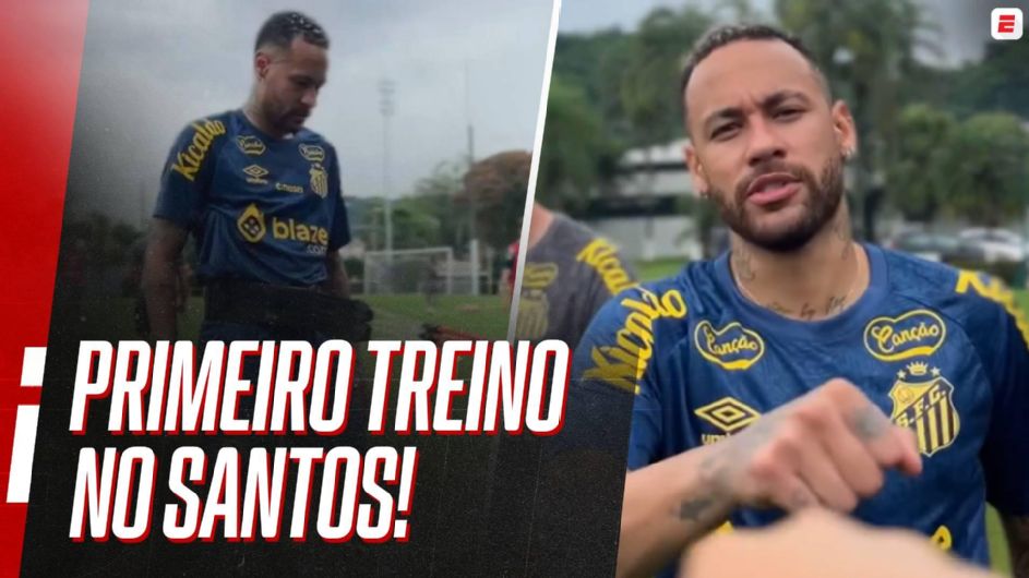 Neymar aparece no BID e fica regularizado para fazer reestreia pelo Santos