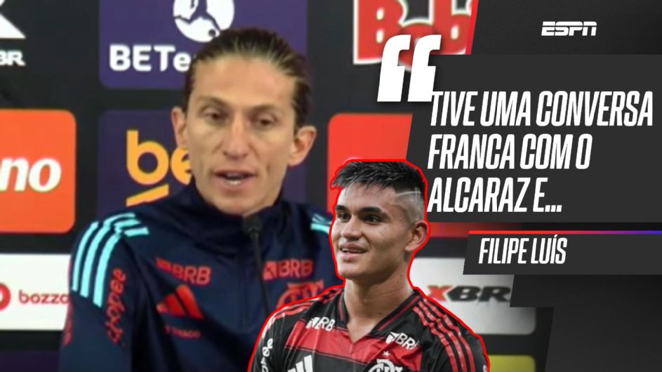 Filipe Luís diz que Alcaraz estava ‘atrás de todos’ por vaga no Flamengo e faz longo desabafo sobre saída: ‘Fracasso meu’