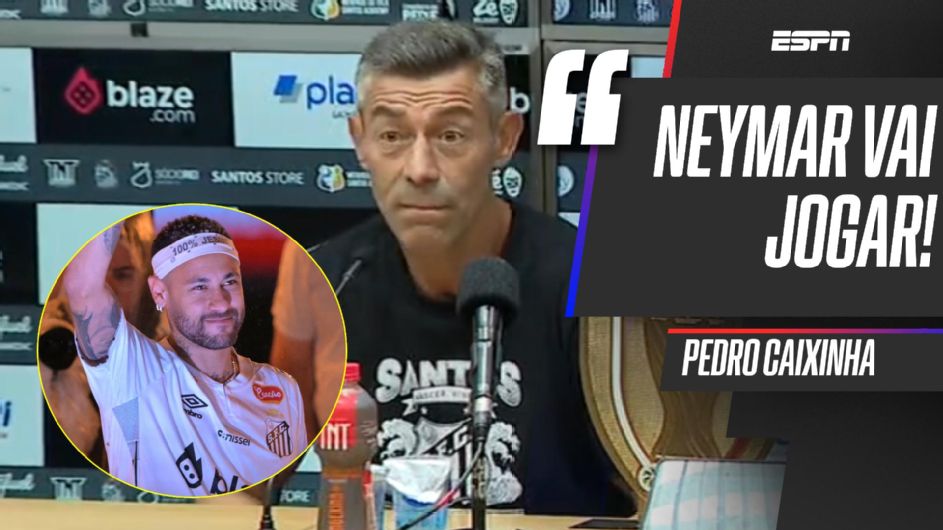 ‘Neymar vai jogar’: Caixinha confirma craque em Santos x Botafogo-SP e explica como será planejamento