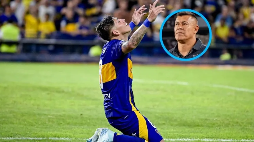 Almirón reveló que Palacios “está feliz en Boca” y avisó: “No le tiene miedo a nada”