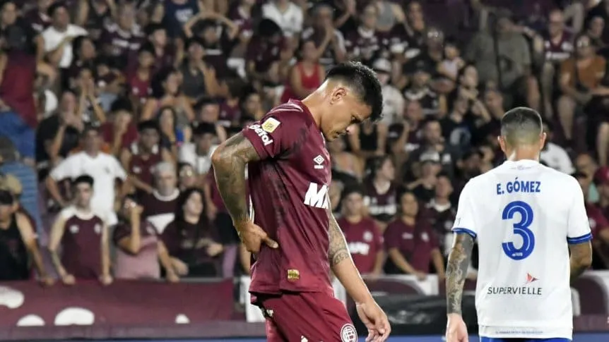 La falta de gol, el sufrimiento de Lanús