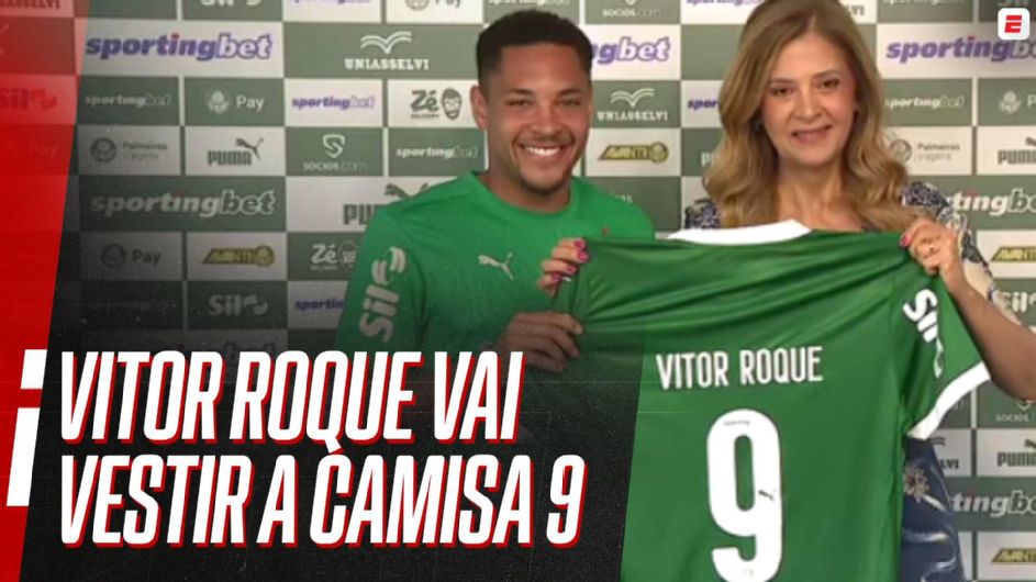 Após chegada de Vitor Roque, Palmeiras muda numeração de vários jogadores do ataque; veja como ficou