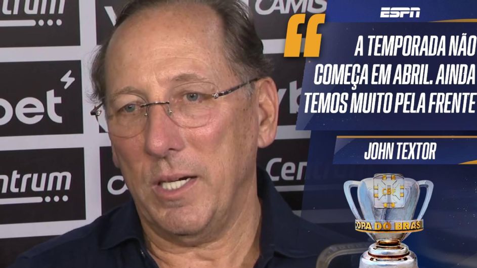 Textor desabafa após eliminação do Botafogo e se recusa a listar erros cometidos: ‘Ficaríamos aqui a noite toda’